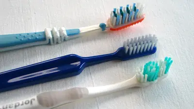 Three toothbrushes