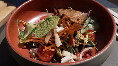 A bowl of colorful mixed vegetables